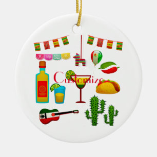 Cinco de Mayo Firande Thunder_Cove Julgransprydnad Keramik