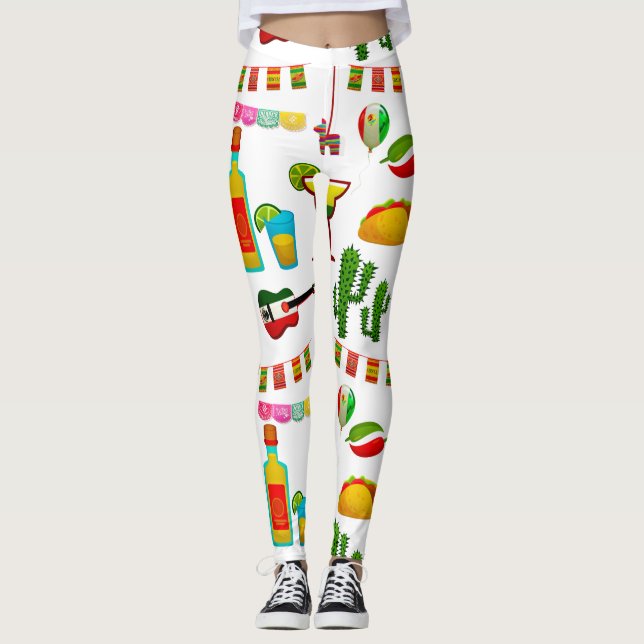 Cinco de Mayo Firande Thunder_Cove  Leggings (Framsida)