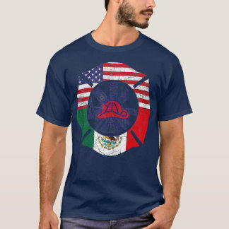 Cinco De Mayo Firefighter Fireman Mexican American T Shirt