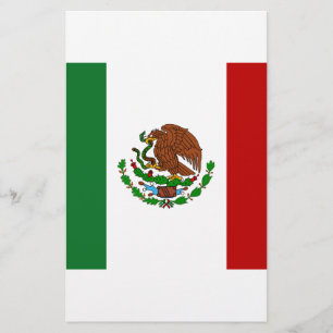 Cinco de Mayo Flagga of Mexico Brevpapper