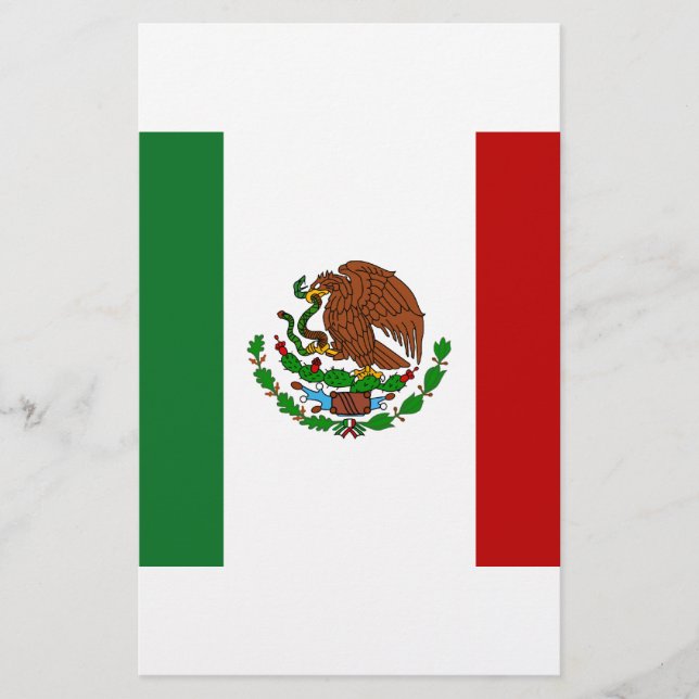 Cinco de Mayo Flagga of Mexico Brevpapper (Framsida)