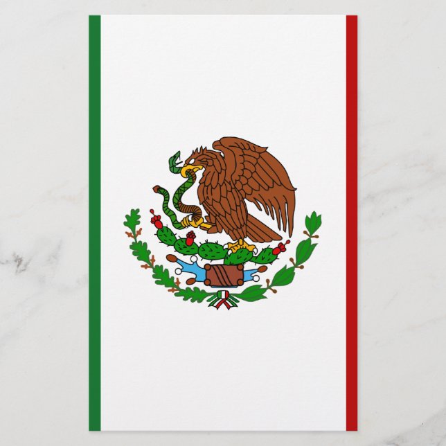 Cinco de Mayo Flagga of Mexico Brevpapper (Framsida)