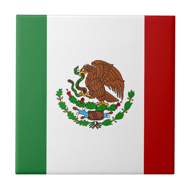 Cinco de Mayo Flagga of Mexico Kakelplatta (Framsidan)