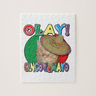 Cinco de Mayo Flagga of Mexico Pussel