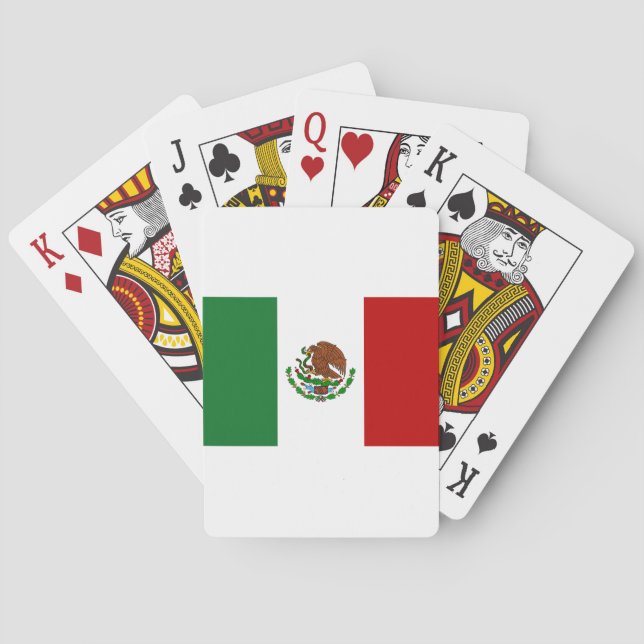 Cinco de Mayo Flagga of Mexico Spelkort (Baksidan)