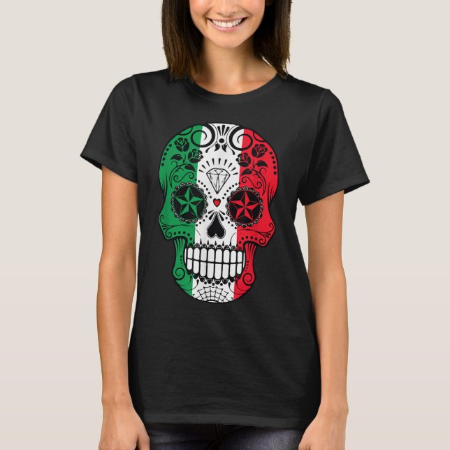 Cinco De Mayo Flagga T Shirt (Framsida)