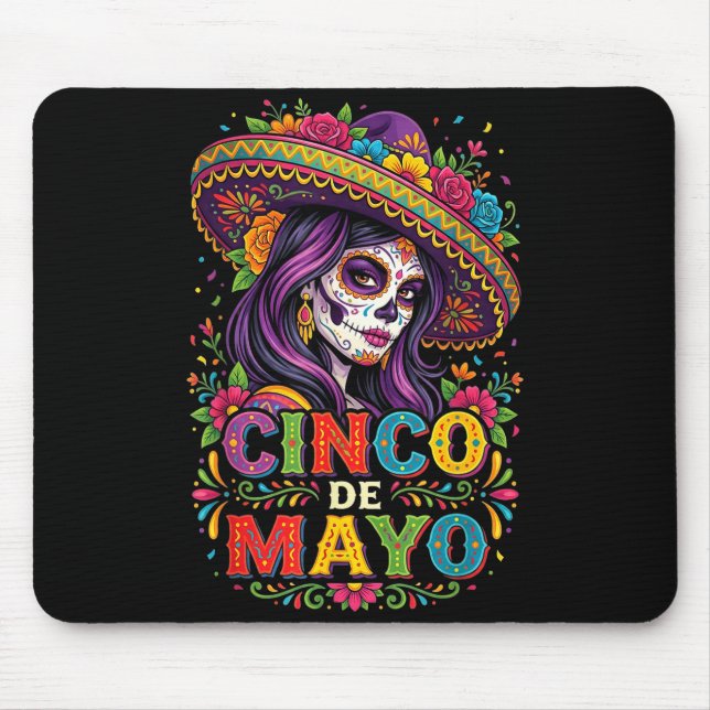 Cinco de mayo flicka mexikansk fiesta 5 de mayo kv musmatta (Framsidan)
