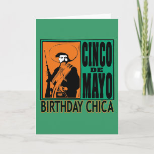 Cinco de Mayo födelsedag Chica Kort
