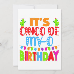 Cinco de mayo-födelsedagspresent inbjudningar