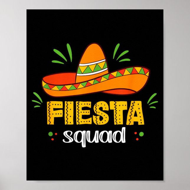 Cinco de mayo för kvinnliga fiesta-squad  poster (Framsidan)