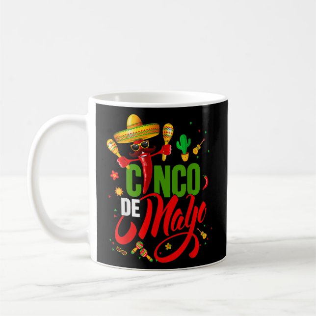 Cinco De Mayo för Manar Womens Kids Mexican Fiesta Kaffemugg (Vänster)