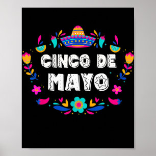 Cinco De Mayo för Manar Womens Kids Mexican Fiesta Poster