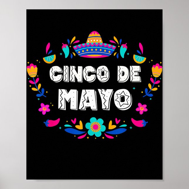 Cinco De Mayo för Manar Womens Kids Mexican Fiesta Poster (Framsidan)