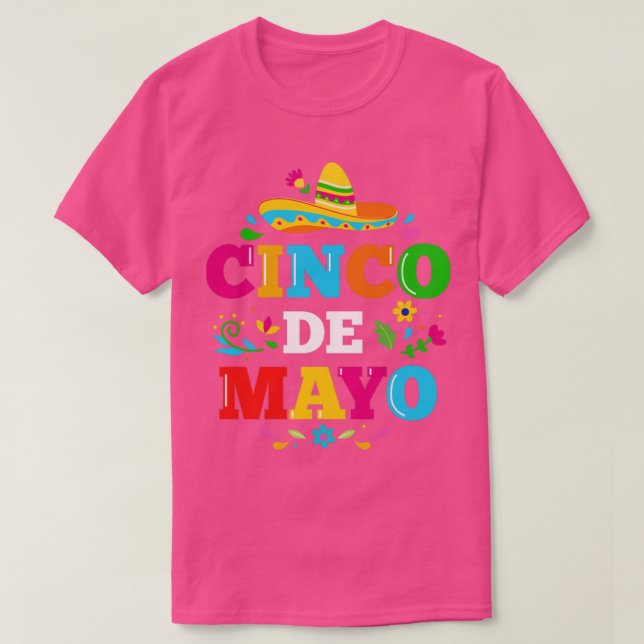 Cinco de Mayo för mexican fiesta costume med somb T Shirt (Design framsida)