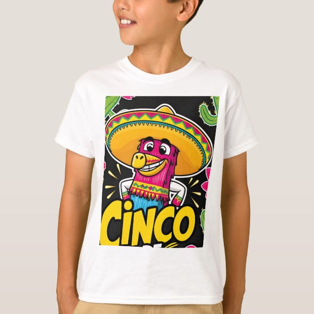 Cinco De Mayo Funny Ideas jag Slått Pinata T Shirt (Framsida)