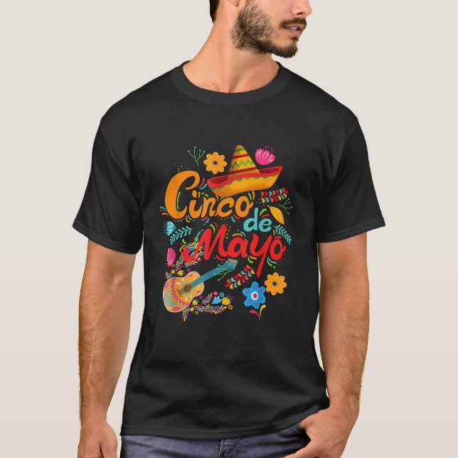 Cinco de Mayo funny Mexican fiesta 5 De Mayo  T Shirt (Framsida)