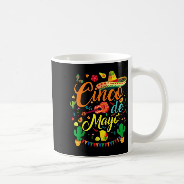 Cinco de mayo funny mexican fiesta party 5 de mayo kaffemugg (Höger)