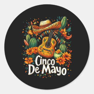 Cinco De Mayo - Funny Mexican Poncho Fiesta Party Runt Klistermärke