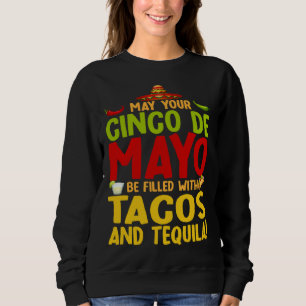 Cinco De Mayo Fylld Med Tacos Och Tequila Fiesta T Shirt