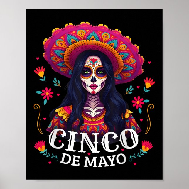 Cinco De Mayo Girl Mexican Fiesta 5 De Mayo Party Poster (Framsidan)
