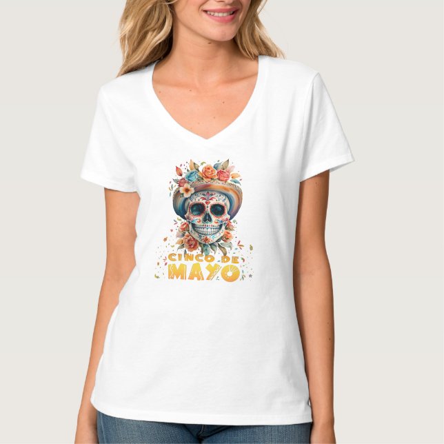 Cinco De Mayo Girl Mexican Fiesta 5 De Mayo T Shirt (Framsida)