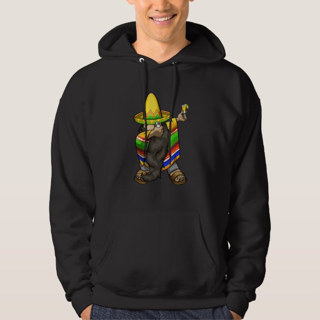 Cinco De Mayo Gnome Tequila   Mexican Celebration  Hoodie (Framsida)