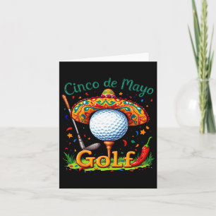Cinco De Mayo Golf Boll med Sombrero Margarita Go Kort