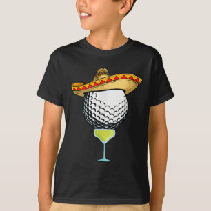 Cinco de Mayo Golf Boll med Sombrero och Margarit T Shirt