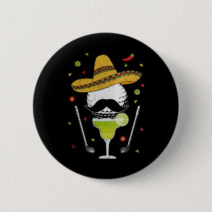 Cinco De Mayo Golf Byl Med Sombrero Och Margarita Knapp