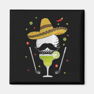 Cinco De Mayo Golf Byl Med Sombrero Och Margarita Magnet