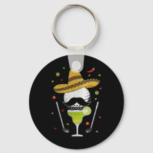 Cinco De Mayo Golf Byl Med Sombrero Och Margarita Nyckelring