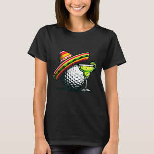 Cinco De Mayo Golf Byll Med Sombrero Och Margarit T Shirt