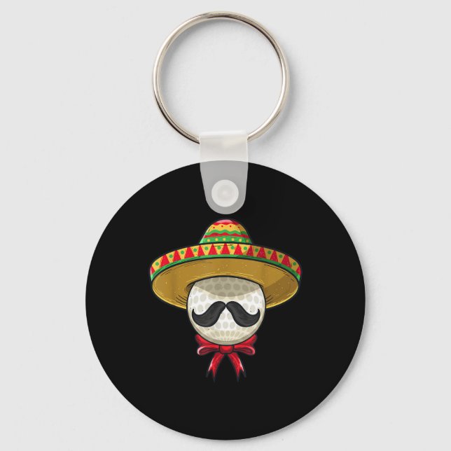 Cinco De Mayo _ Golf Mexican Sombrero Nyckelring (Framsida)