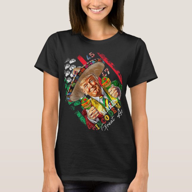 Cinco De Mayo gör Cinco de Mayo Underbar igen T Shirt (Framsida)