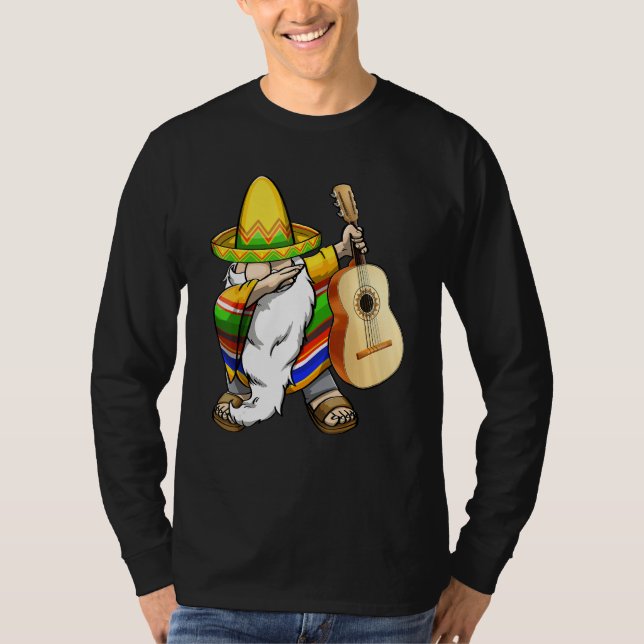 Cinco De Mayo Guitar  Mexican Celebration Men 1 T Shirt (Framsida)