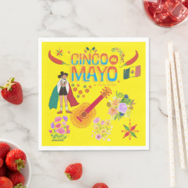 Cinco De Mayo gul Pappersservett