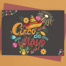 Cinco De Mayo Helg Vykort