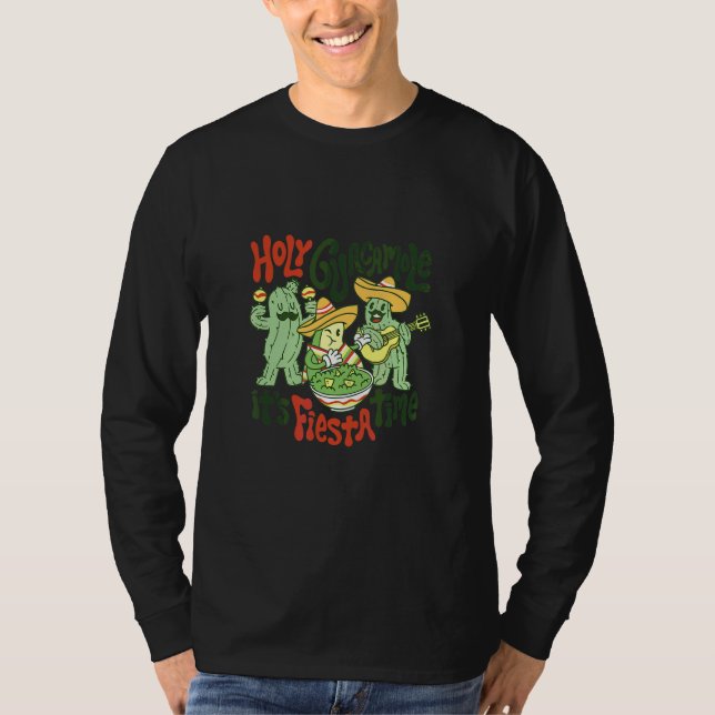 Cinco De Mayo Heliga Guacamole dess fiesta Time Fi T Shirt (Framsida)