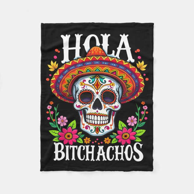 Cinco De Mayo Hola Achos Mexican Independence Day  Fleecefilt (Framsidan)