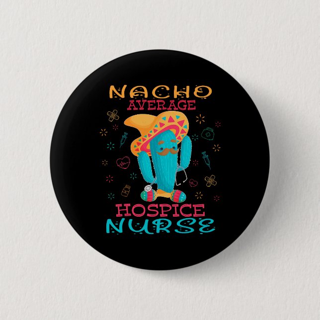Cinco De Mayo Hospice Nurse Nacho Average Nurse Fi Knapp (Framsida)