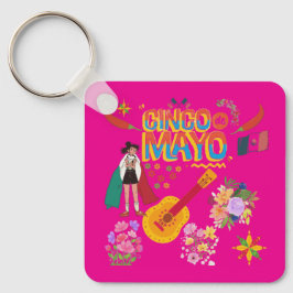 Cinco De Mayo hot pink Nyckelring