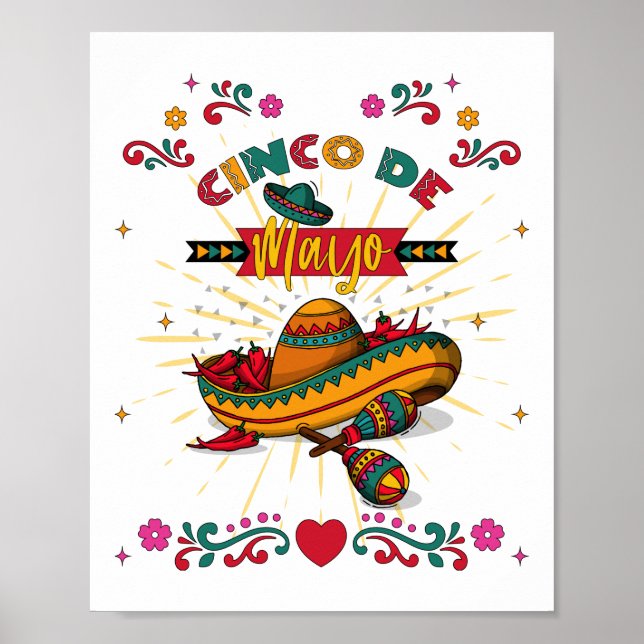 Cinco De Mayo Illustration, 2/2 Poster (Framsidan)