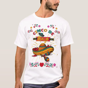 Cinco De Mayo Illustration, 2/2 T Shirt