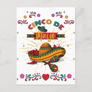 Cinco De Mayo Illustration, 2/2 Vykort