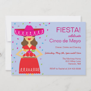 Cinco de Mayo-inbjudan Inbjudningar