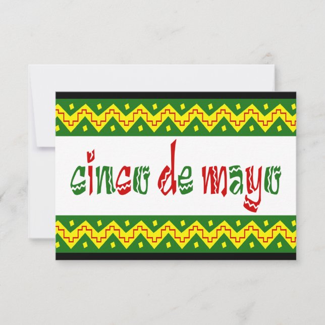 cinco de mayo inbjudningar (Framsida)