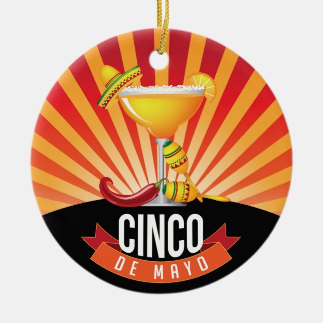 Cinco de Mayo Julgransprydnad Keramik (Framsidan)