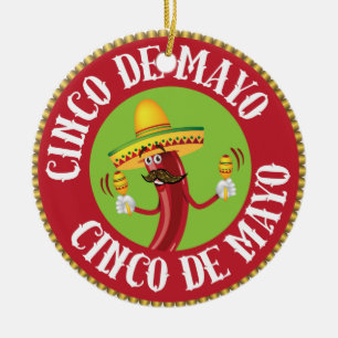 Cinco de Mayo Julgransprydnad Keramik