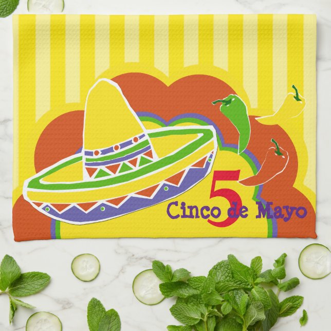 Cinco de Mayo Kitchen Towel Kökshandduk (Vikta)