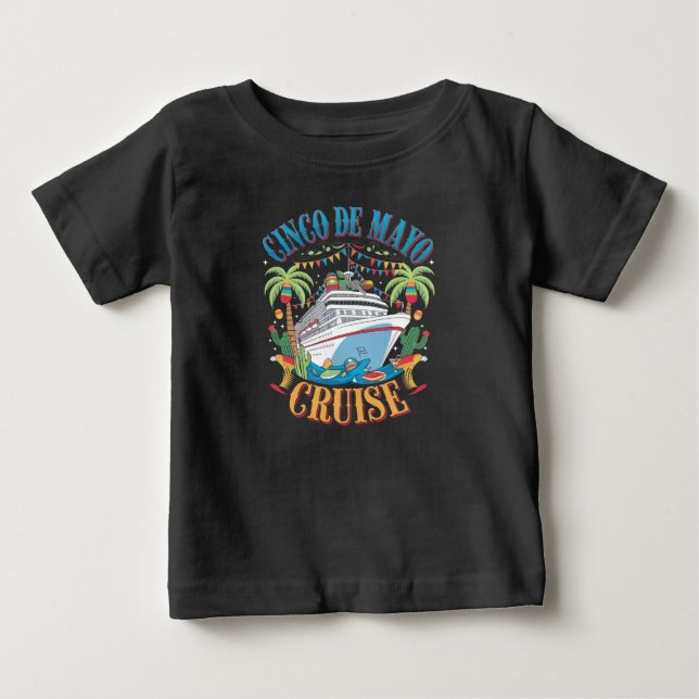 Cinco De Mayo-kryssning Mexiko Mexikanskt fartyg F T Shirt (Framsida)